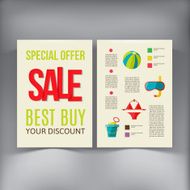 Sale Brochure Flyer design vector template N7