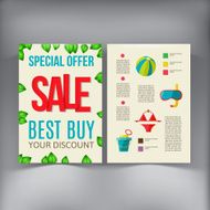 Sale Brochure Flyer design vector template N8