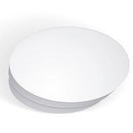Vector blank round box isolated on white background template