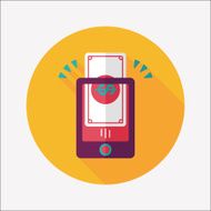 online shopping flat icon with long shadow eps10 N54