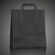 blank black shopping bag N2