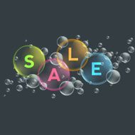 Price labels in bubbles Sale N2