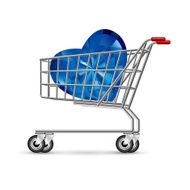 Heart symbol in the Shopping Cart