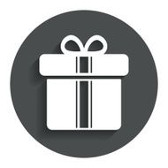 Gift box sign icon Present symbol N37