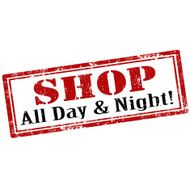 Shop -All Day & Night-stamp