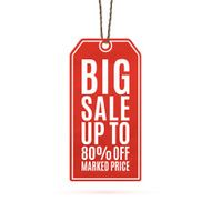 Final clearance price tag