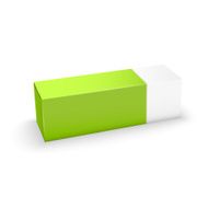 Package white and green box design