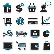 Simple Ecommerce &amp; Internet Shopping Icons