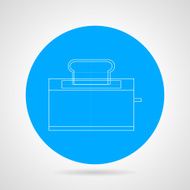 Outline vector icon for toaster