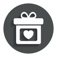 Gift box sign icon Present symbol N40