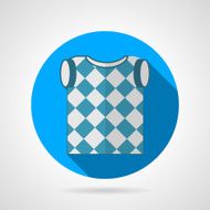 Golf vest flat vector icon N2