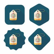 Halloween SALE flat icon with long shadow eps10 N20