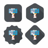 Halloween SALE flat icon with long shadow eps10 N22