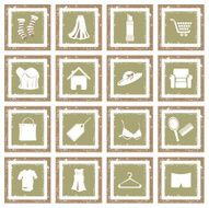 Grunge Icon Set - Shopping N2