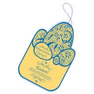 Vector vintage easter tag