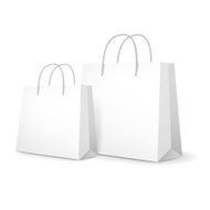 blank paper bags set