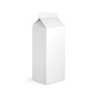 blank milk carton package