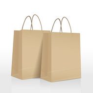 brown paper bags set