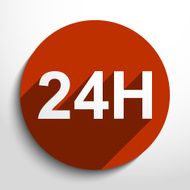 Vector all day open web icon
