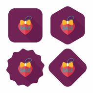 Valentine's Day SALE flat icon with long shadow eps10 N47