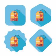 Valentine's Day SALE flat icon with long shadow eps10 N50