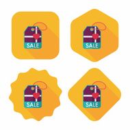 Valentine's Day SALE flat icon with long shadow eps10 N51