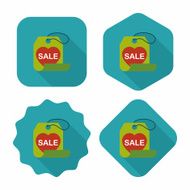 Valentine's Day SALE flat icon with long shadow eps10 N53