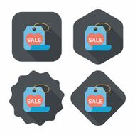 Valentine's Day SALE flat icon with long shadow eps10 N54