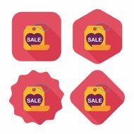 Valentine's Day SALE flat icon with long shadow eps10 N55