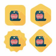 Valentine's Day SALE flat icon with long shadow eps10 N56