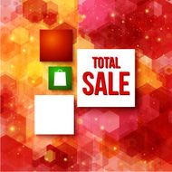 Christmas sale layout with place for Your advertisement