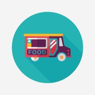 Transportation vendor carts flat icon with long shadow eps10 N9