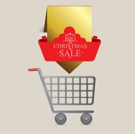 Shopping design over beige background vector illustration N2
