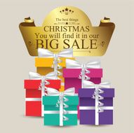 Shopping design over beige background vector illustration N3