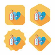 Valentine's Day SALE flat icon with long shadow eps10 N58