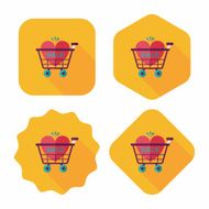 Valentine's Day SALE flat icon with long shadow eps10 N62
