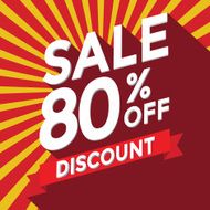 Sale 80 off discount
