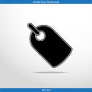 Vector label web flat icon