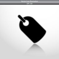 Vector label web flat icon N4