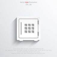 Vector bank safe web icon N2
