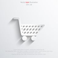 Vector shopping cart web flat icon N11