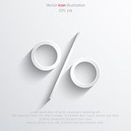 Vector percent web icon