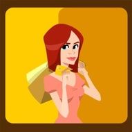 Girl with credit card