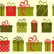 Gift Box Holiday Seamless Pattern Background Vector Illustration N9
