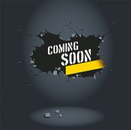 coming soon announcement vector illustration