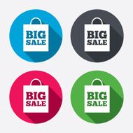 Big sale bag sign icon Special offer symbol N6