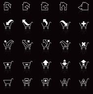 shopping cart icons N15