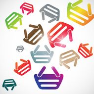 abstract background basket N16