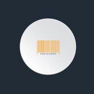 Isolated bar code vector