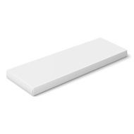 White slim paper box template
